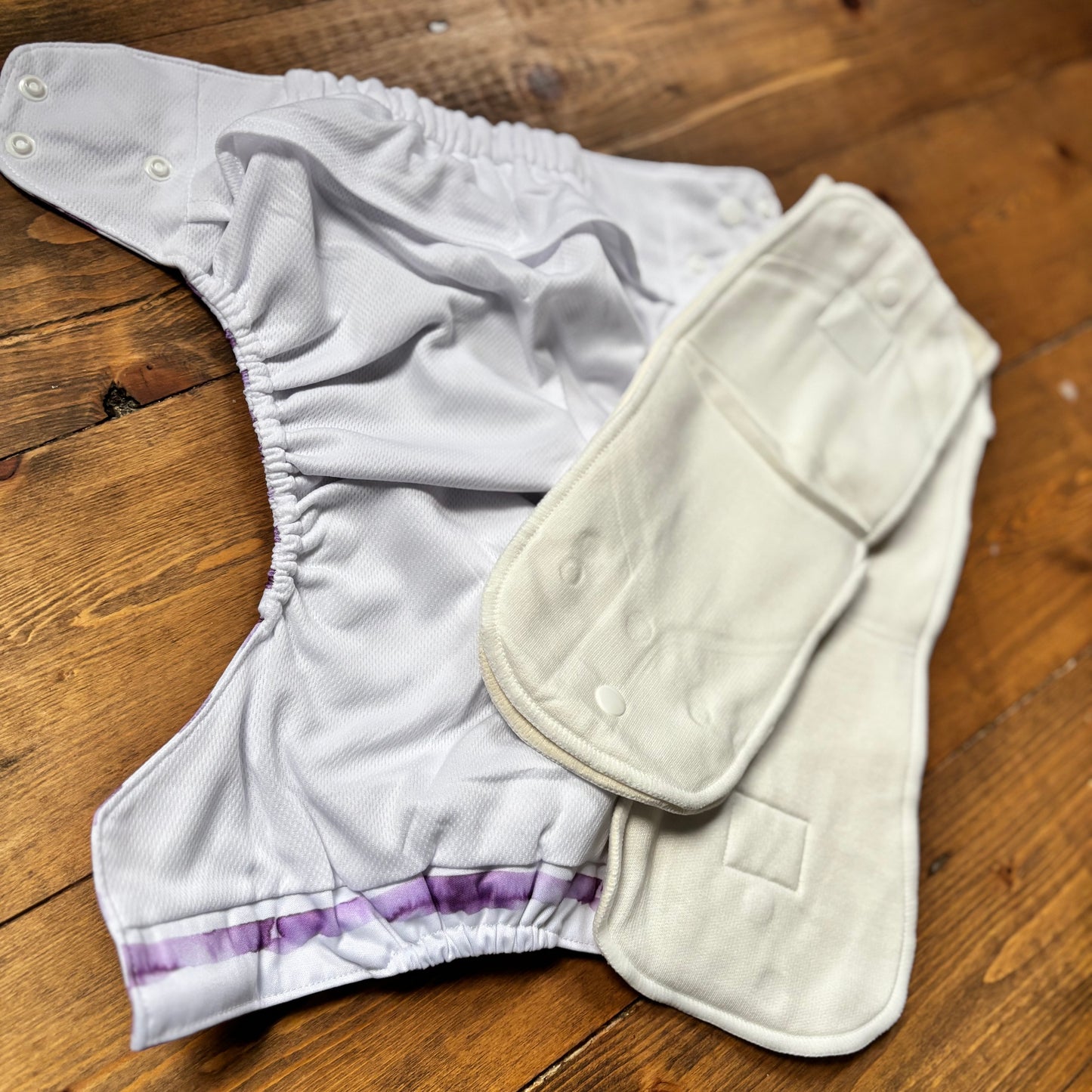 Junior Tribe Co Flex Snap in Pocket Cloth Nappy-Snap in with Pocket-Junior Tribe-Purple Frenchie-The Nappy Market