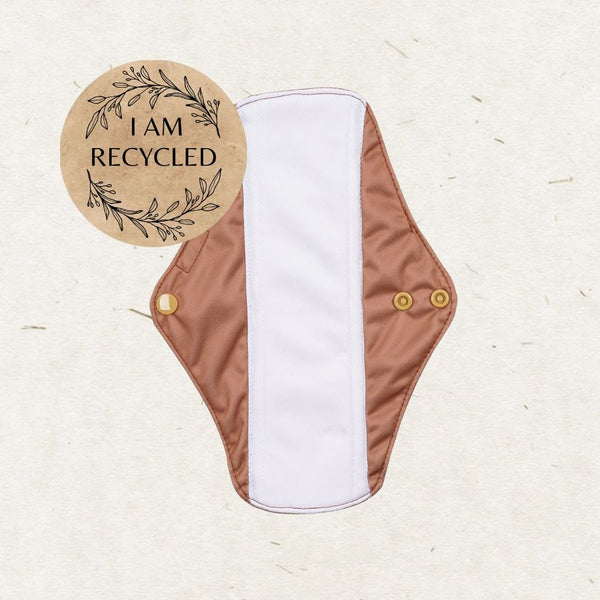 Eco Mini Bamboo Dry Comfort Regular Cloth Pad - Medium / Day-Cloth Sanitary Pads-Eco Mini-Fawn (White Coolmax)-The Nappy Market