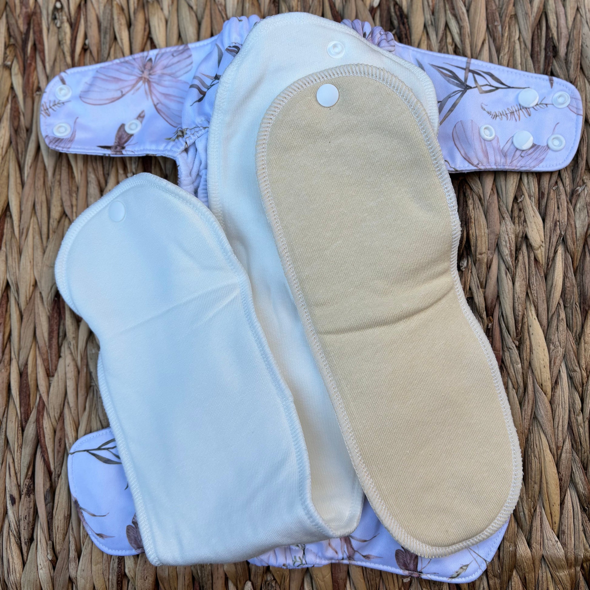 Mimi & Co Originals 1.0 Snap in Two Pocket Nappy-Snap in with Pocket-Mimi & Co-Blossom-The Nappy Market