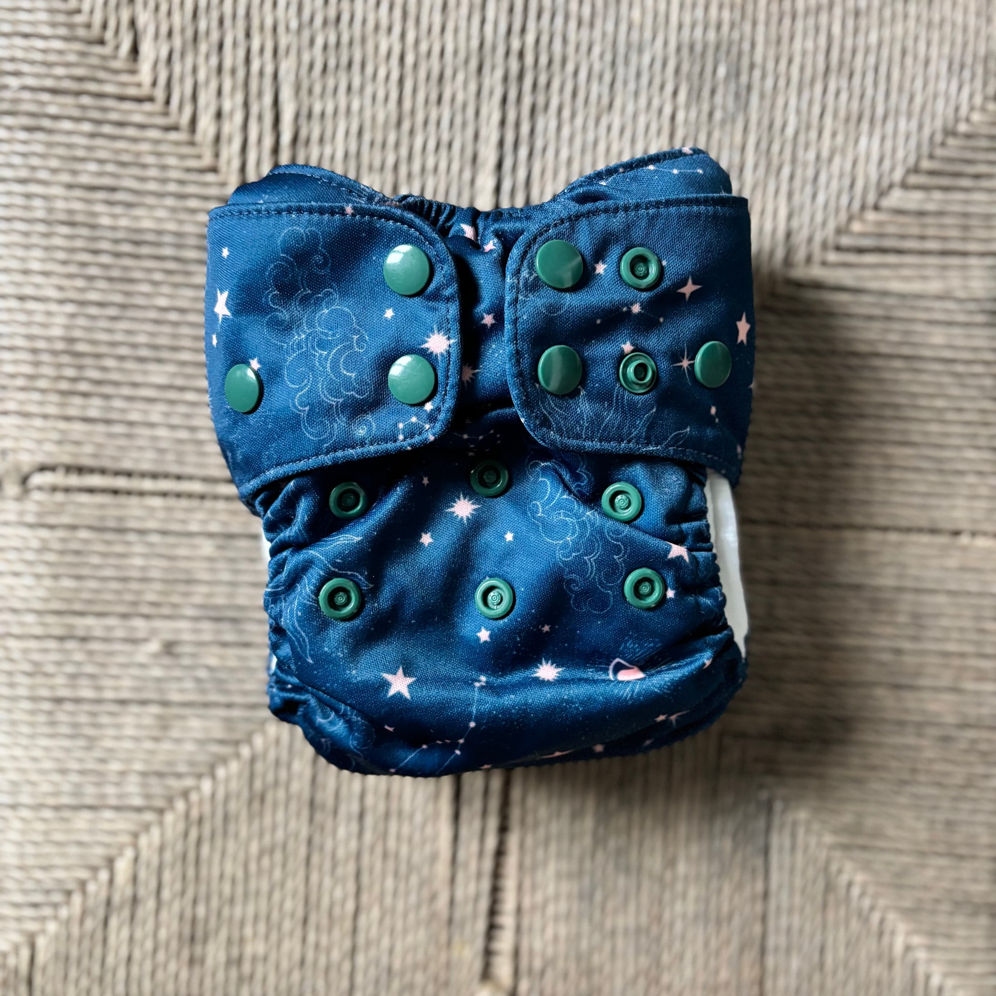 Mimi & Co Originals 1.0 Snap in Two Pocket Nappy-Snap in with Pocket-Mimi & Co-Lunar Heights Green-The Nappy Market