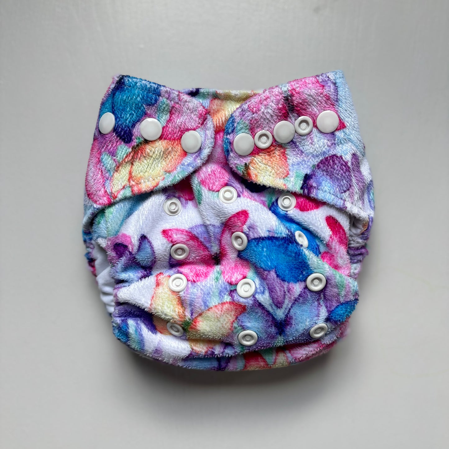 Baby Bare All in One Nappy-All In One Nappy-Baby Bare-Butterfly Garden (Minky)-The Nappy Market