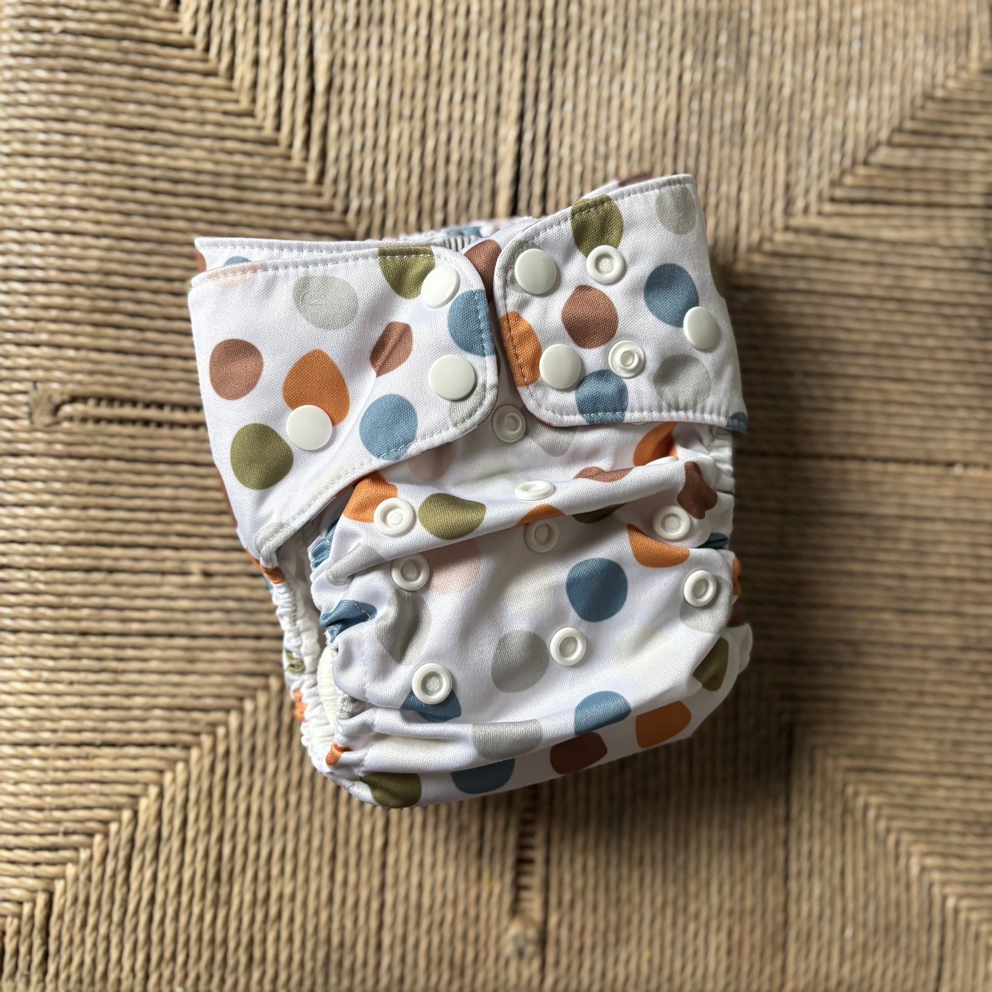 Mimi & Co Originals 1.0 Snap in Two Pocket Nappy-Snap in with Pocket-Mimi & Co-Boho Dots-The Nappy Market