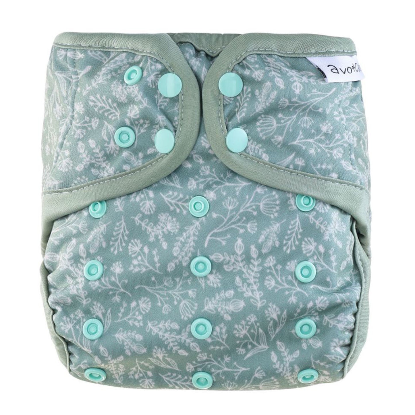 Avo + Cado Explorer Nappy Cover-Wrap-Avo + Cado-Herbs-The Nappy Market