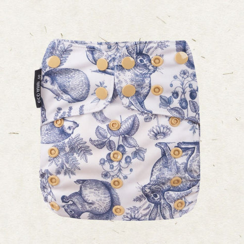 Eco Mini Natural Bamboo Pocket Nappy-Pocket Nappy-Eco Mini-Whimsey-The Nappy Market