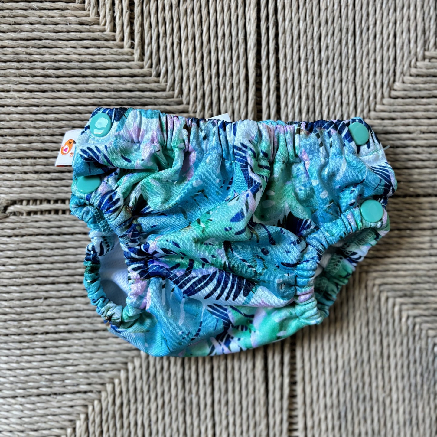 Smart Bottoms Lil Swimmers Swim Nappy - Small 8-16lbs-Swim Nappy-Smart Bottoms-Whales-The Nappy Market