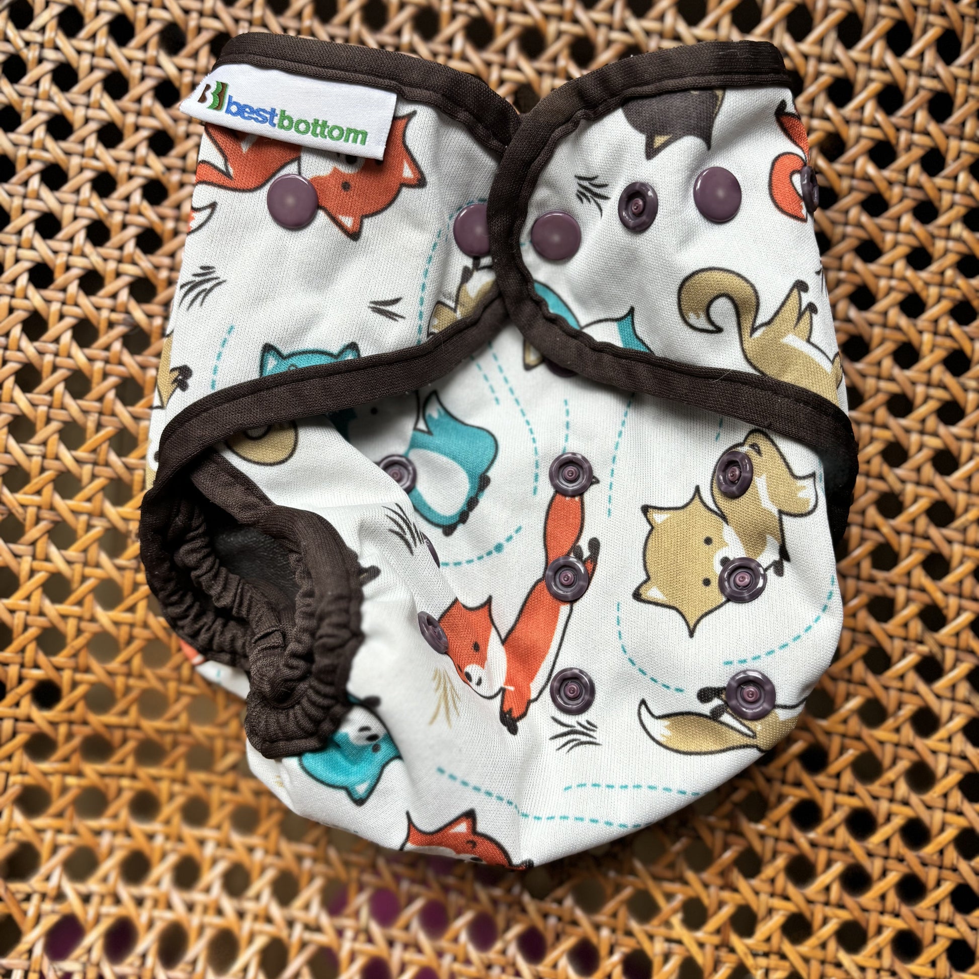 Best Bottoms Nappy Cover-Wrap-Best Bottoms-Fox-The Nappy Market