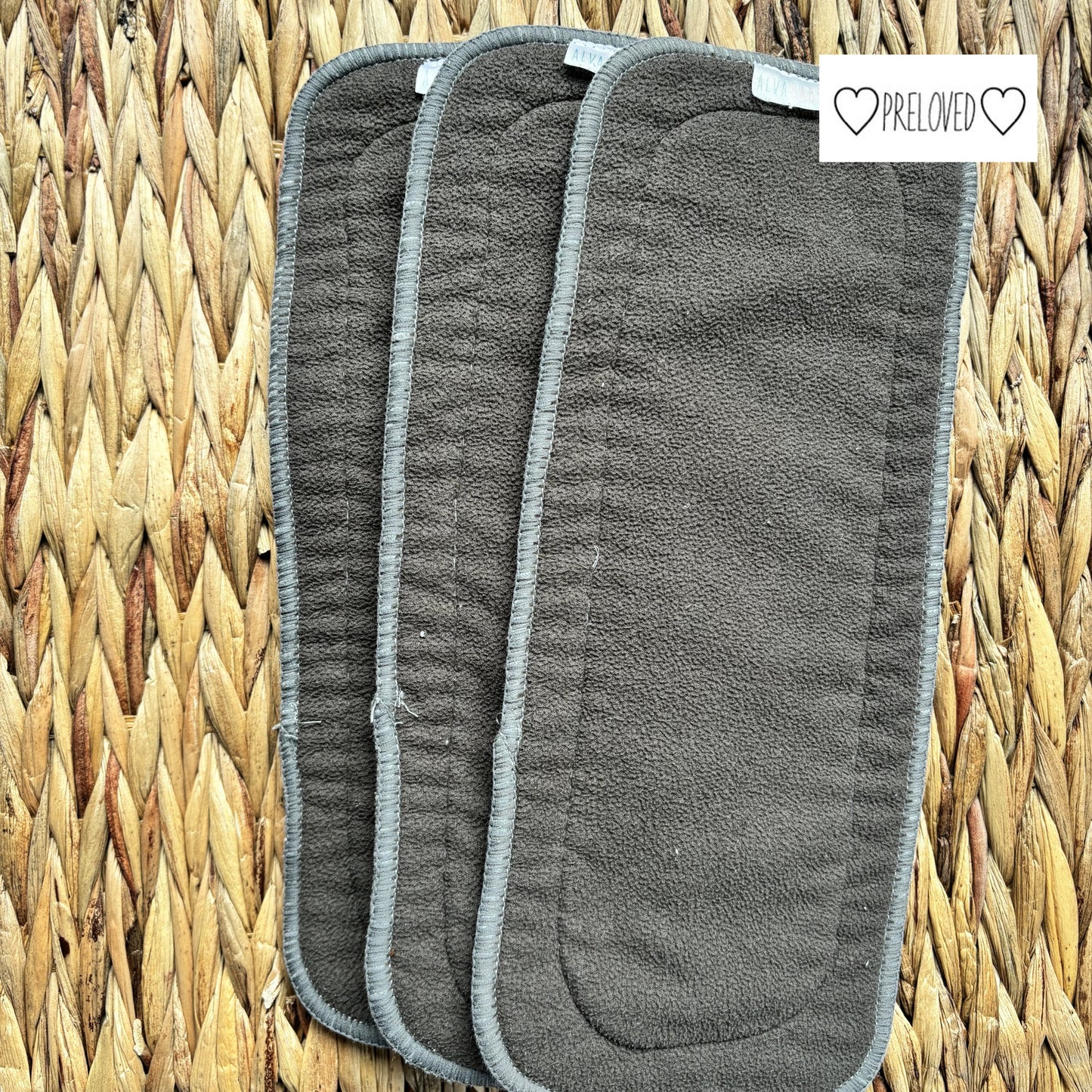 Alva Baby Charcoal Cloth Nappy Insert-Inserts-Alva Baby-The Nappy Market