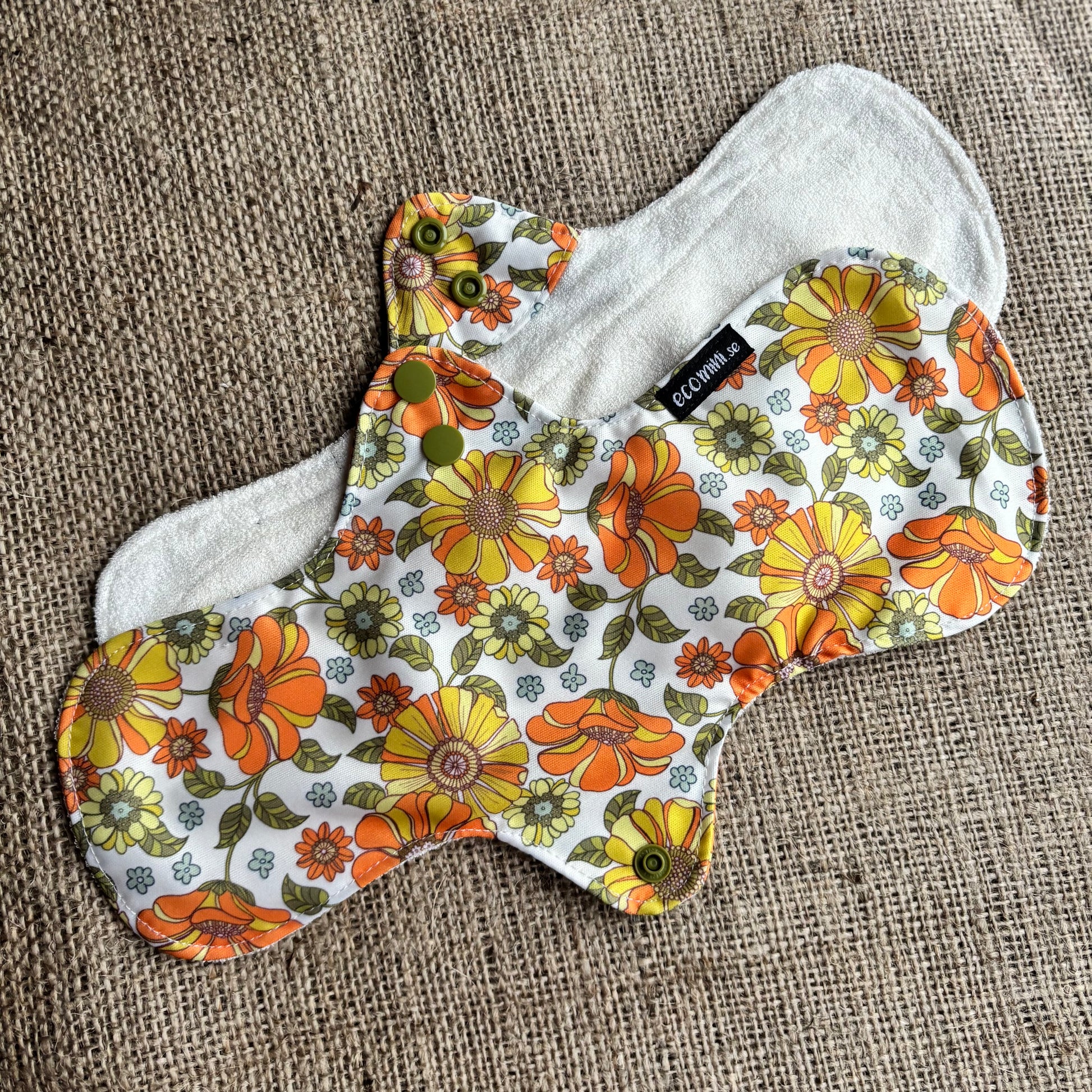 Eco Mini Bamboo Contour Cloth Pad - Heavy / Night-Cloth Sanitary Pads-Eco Mini-Barbara Anne-The Nappy Market