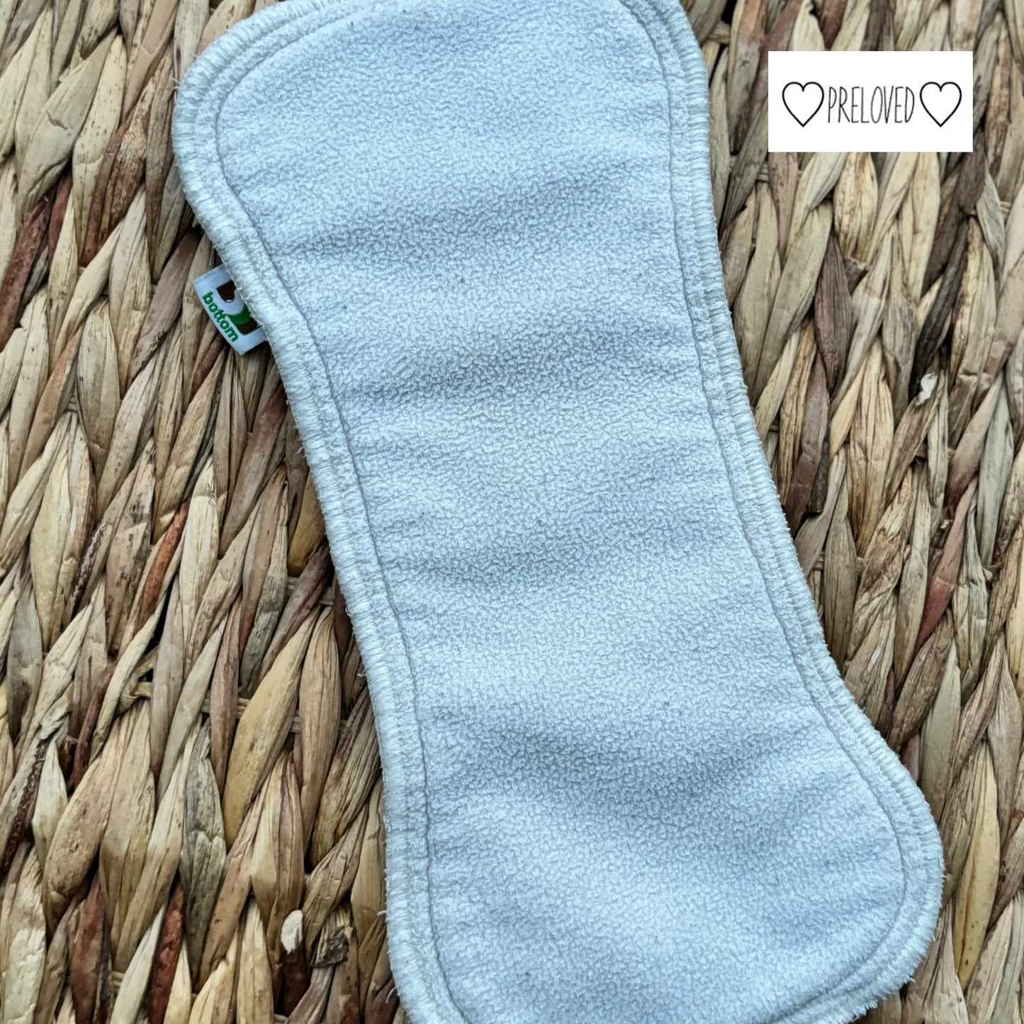 Best Bottom Stay Dry Cloth Nappy Insert-Inserts-Best Bottoms-M (White Stitch)-The Nappy Market