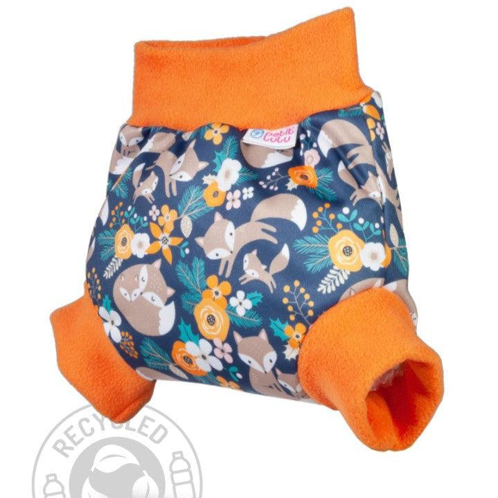 Petit Lulu Pull Up Nappy Cover Small-Wrap-Petit Lulu-Rainbow Stars-The Nappy Market