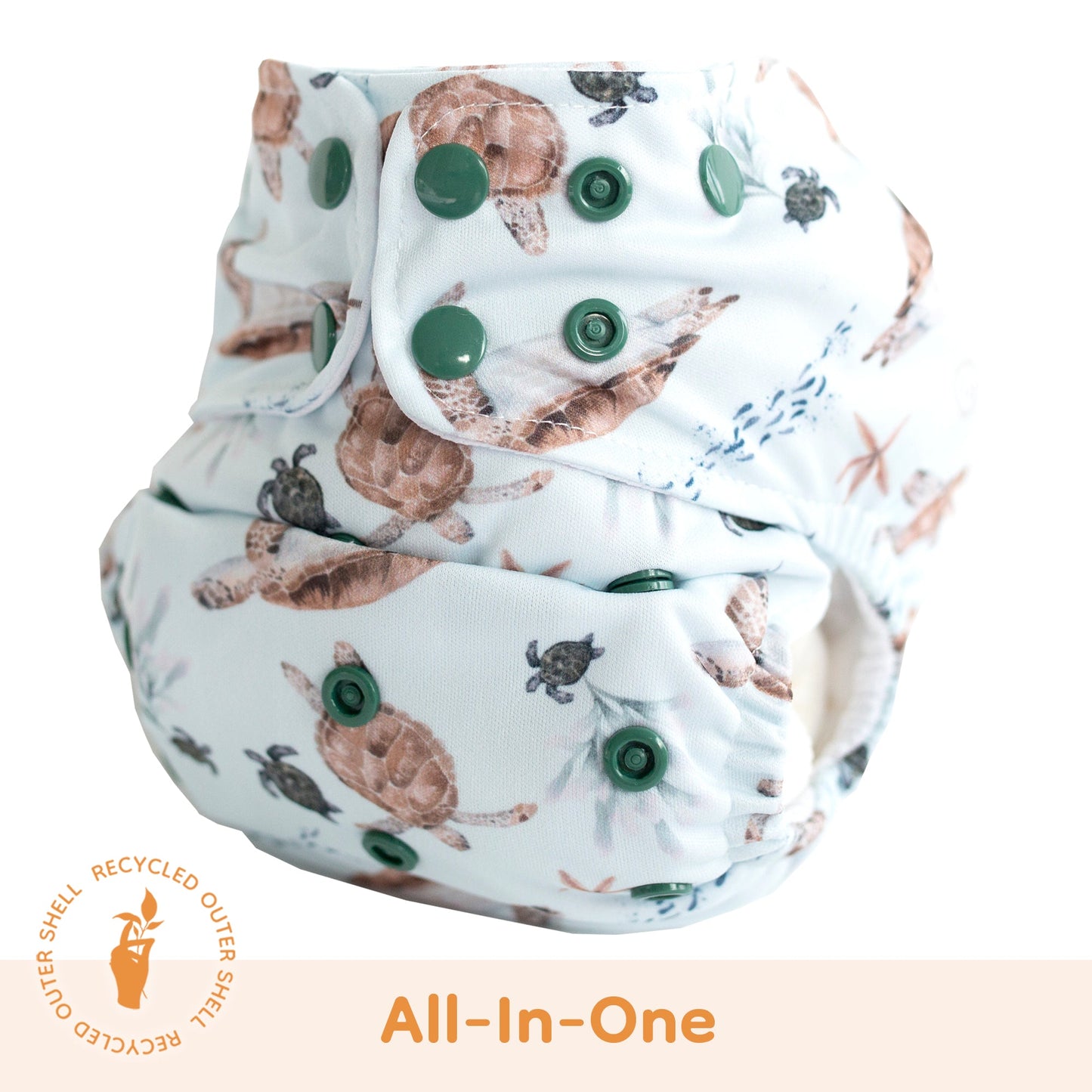 Lighthouse Kids All in One Signature Nappy-All In One Nappy-Lighthouse Kids Co-Sea Song-The Nappy Market