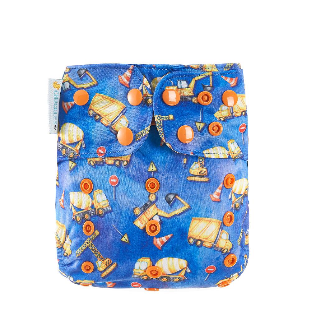 Chuckles Prima 2.0 Snap in Two Cloth Nappy-All in Two Nappy-Chuckles-Road Block-The Nappy Market