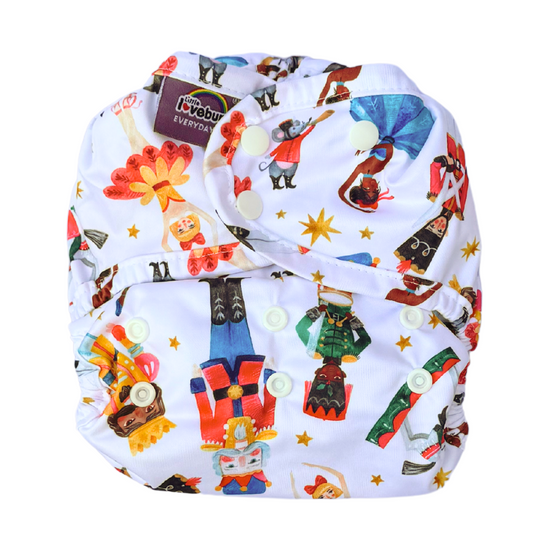 Little Lovebum Everyday V2 Hemp and Bamboo All-in-One Nappy-All In One Nappy-Little Love Bum-Berry-The Nappy Market