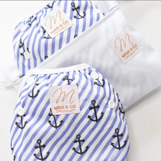 Mimi & Co Reusable Swim Nappy (3-20kg) Adrift-Swim Nappy-Mimi & Co-Adrift-The Nappy Market